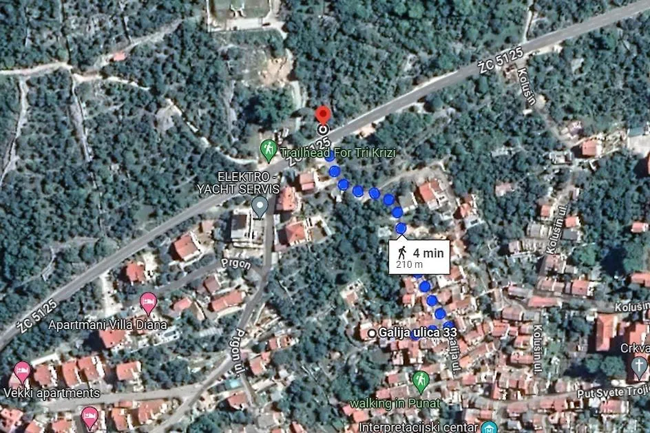 Charming Studio Apartment At House Rustica With Terrace And Nearby Parking Punat